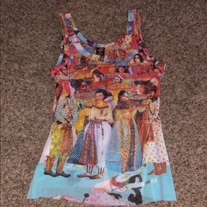 90s jean paul gaultier Vintage mesh tank top